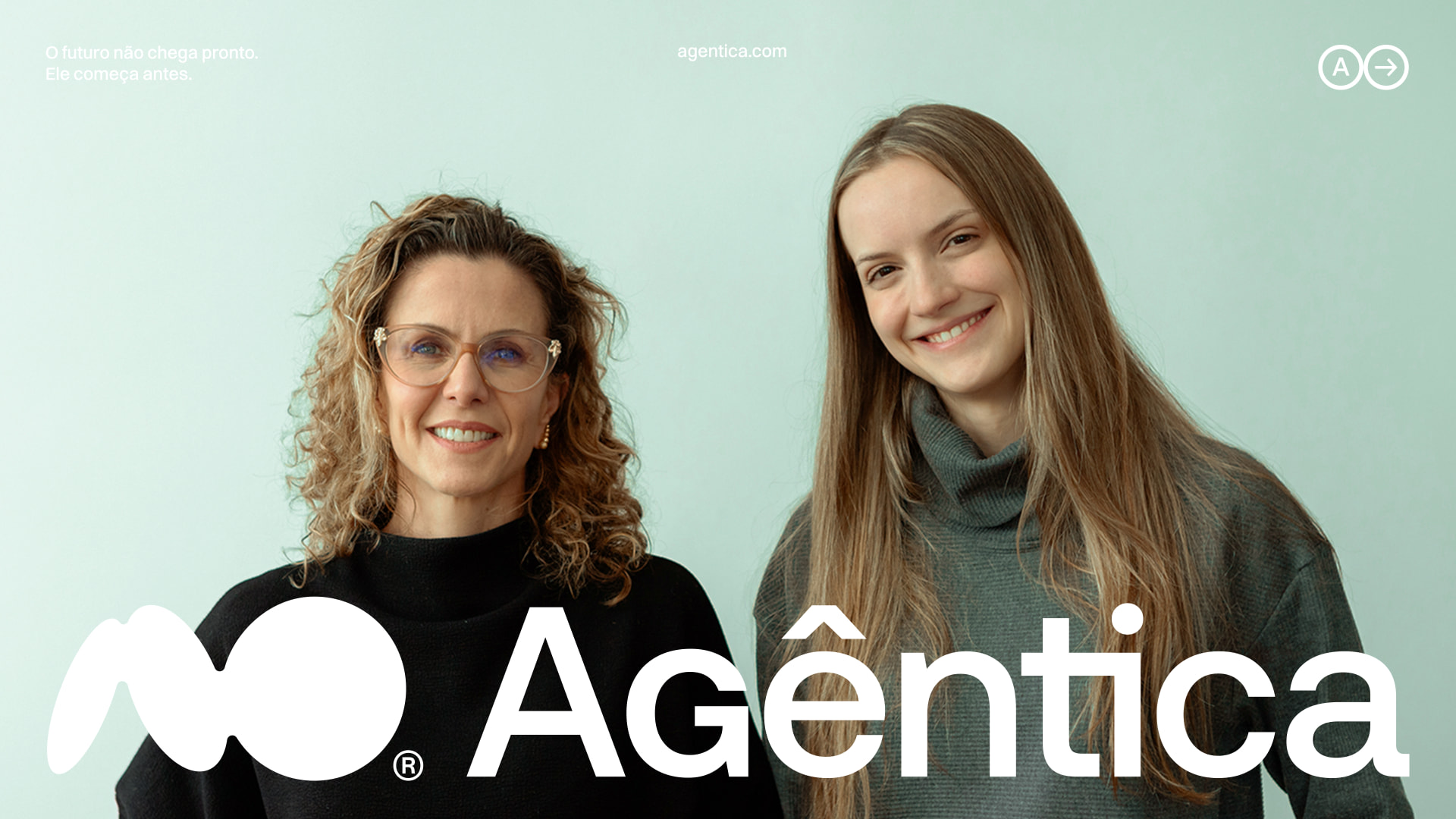 Retrato com a assinatura da Agêntica