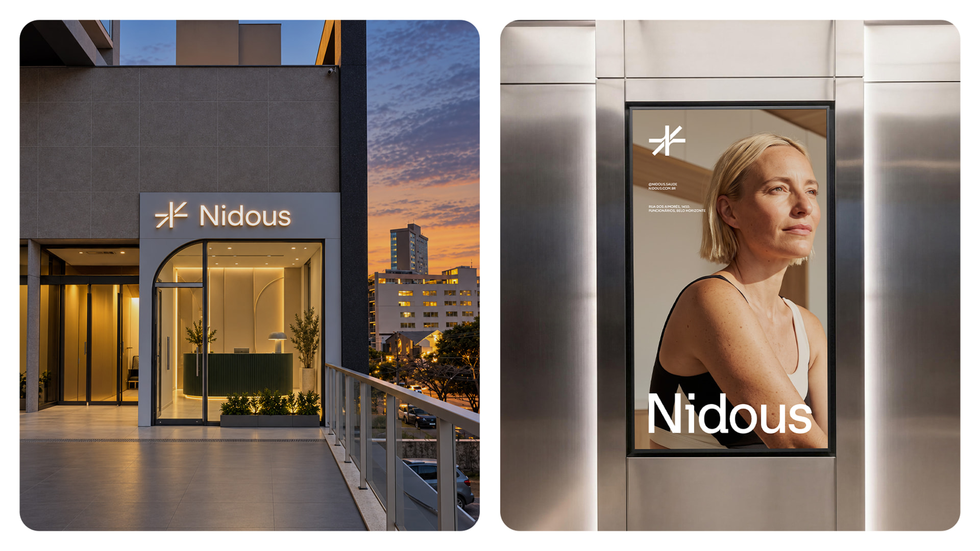 Fachada e campanha da Nidous