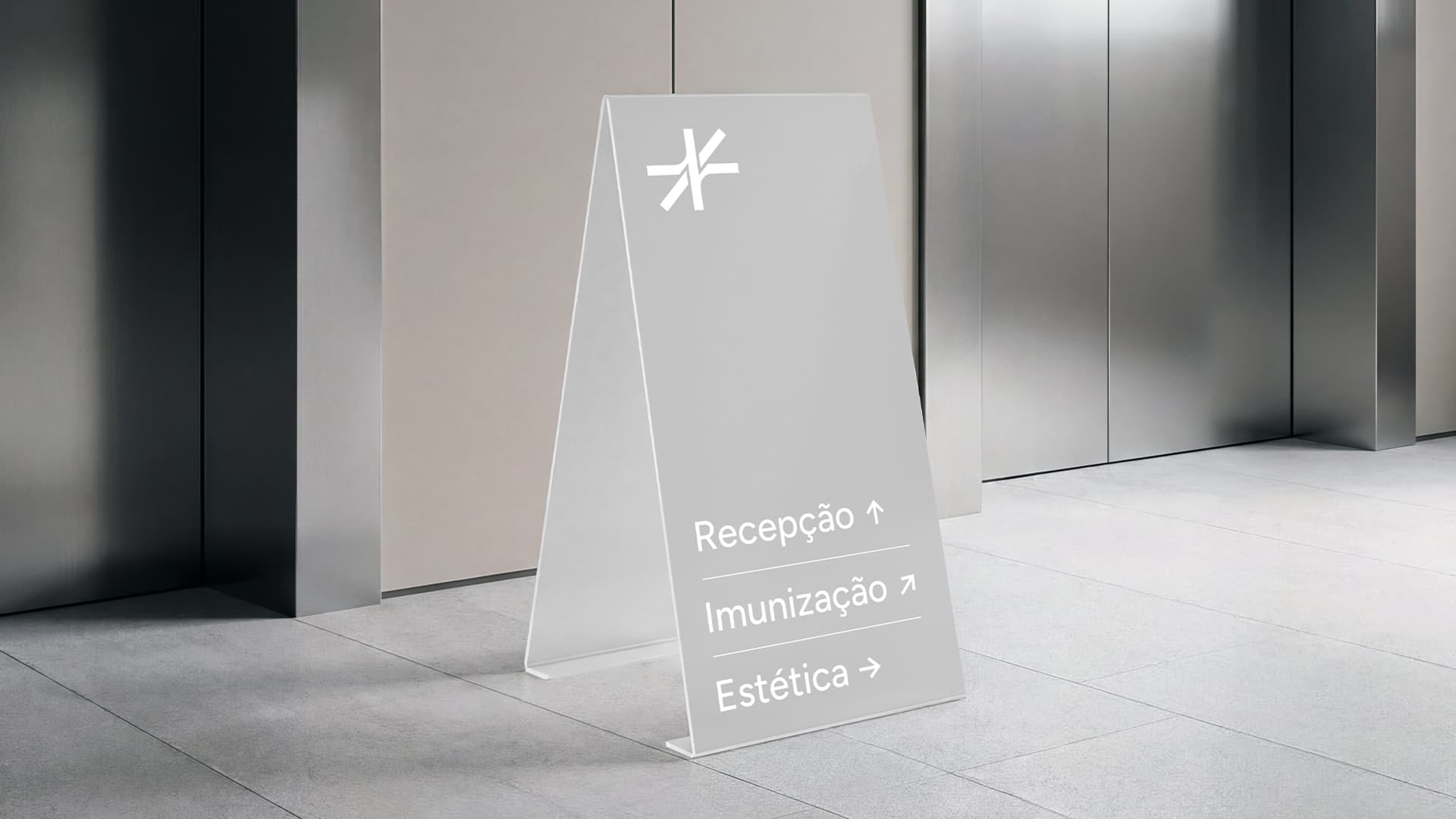 Sinalização de ambientes da Nidous
